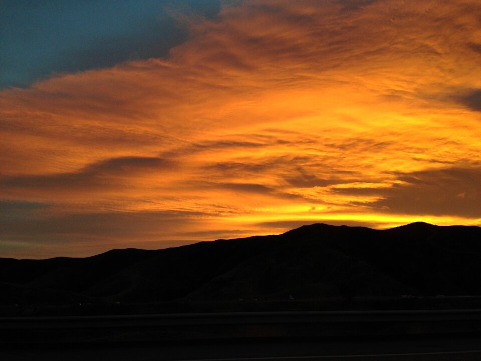 Fire sky color