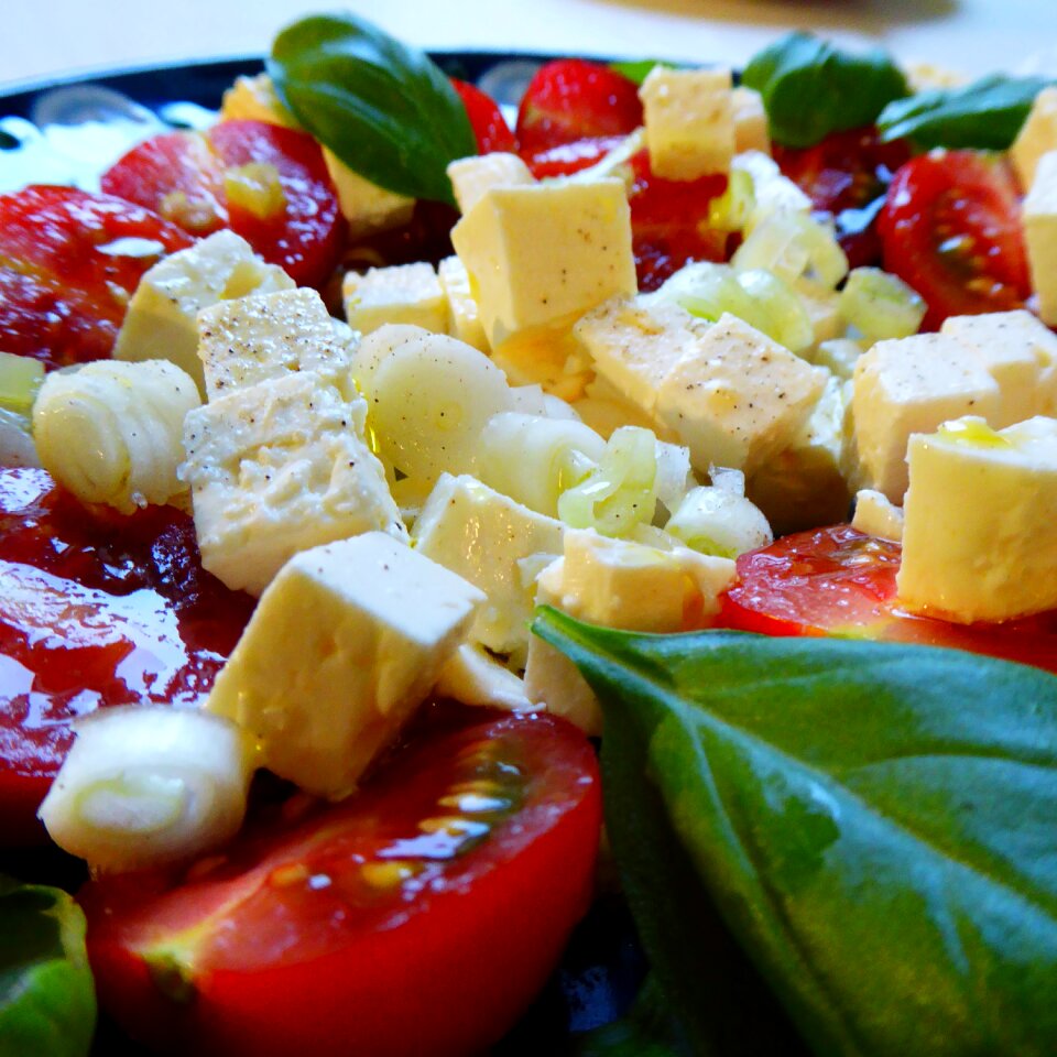 Feta cheese tomatoes fresh