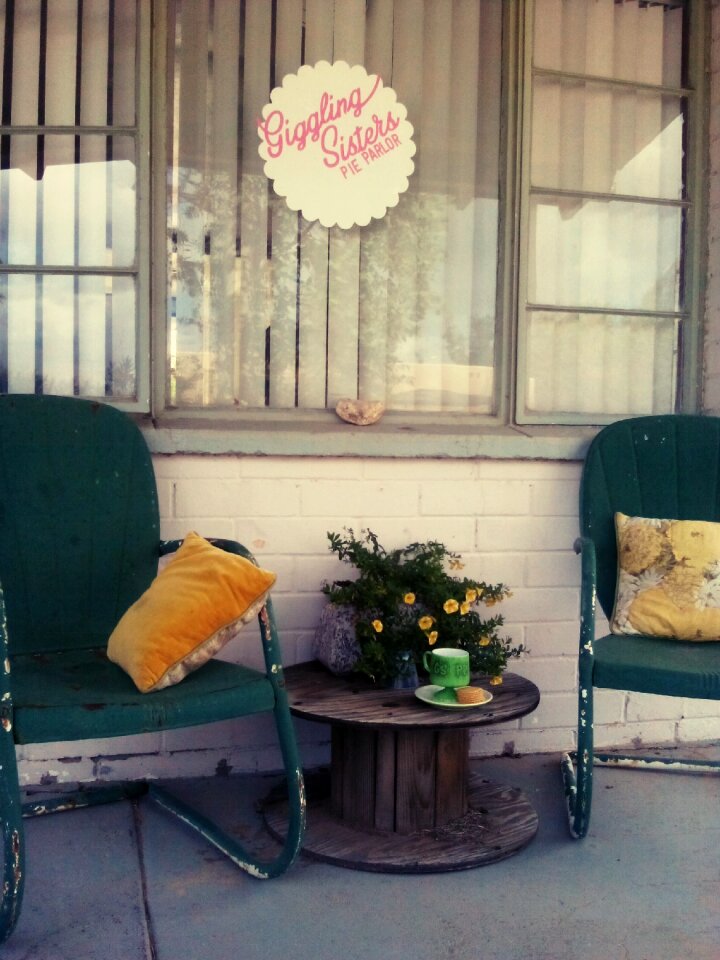 Porch visit coffee