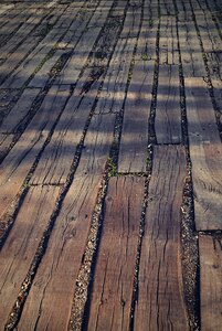 Shadow old floor boards photo