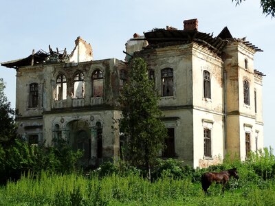 Old ruin degraded