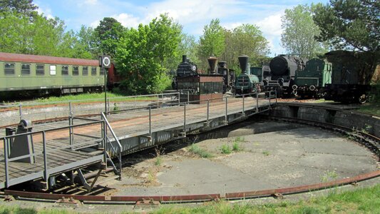 Railway steam locomotives old photo