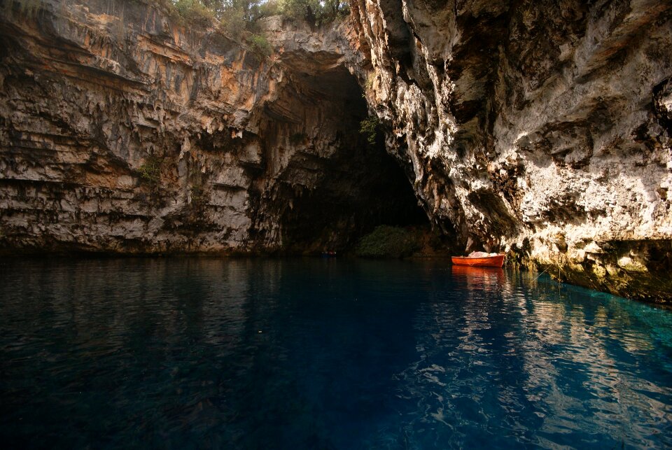 Greece kefalonia melissani lake