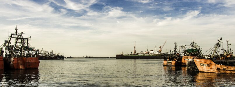Mar del plata sea boats