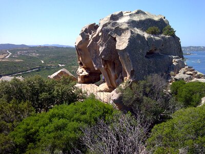 Capo d'orso sardinia rock photo