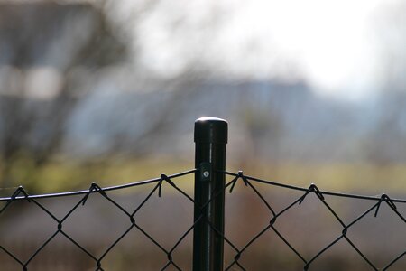 Blocked garden fence braid photo