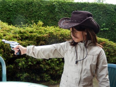 Child disguise cowboy