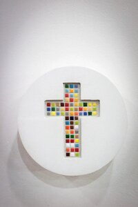 Cross tile wall decorations