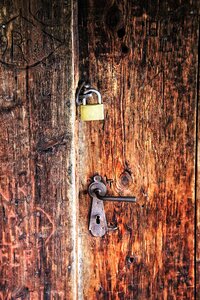 Door handle security door lock photo