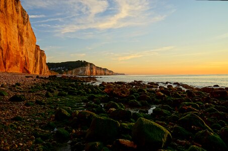 Sea beach cliffs photo