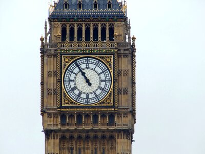 Parliament tower clock photo