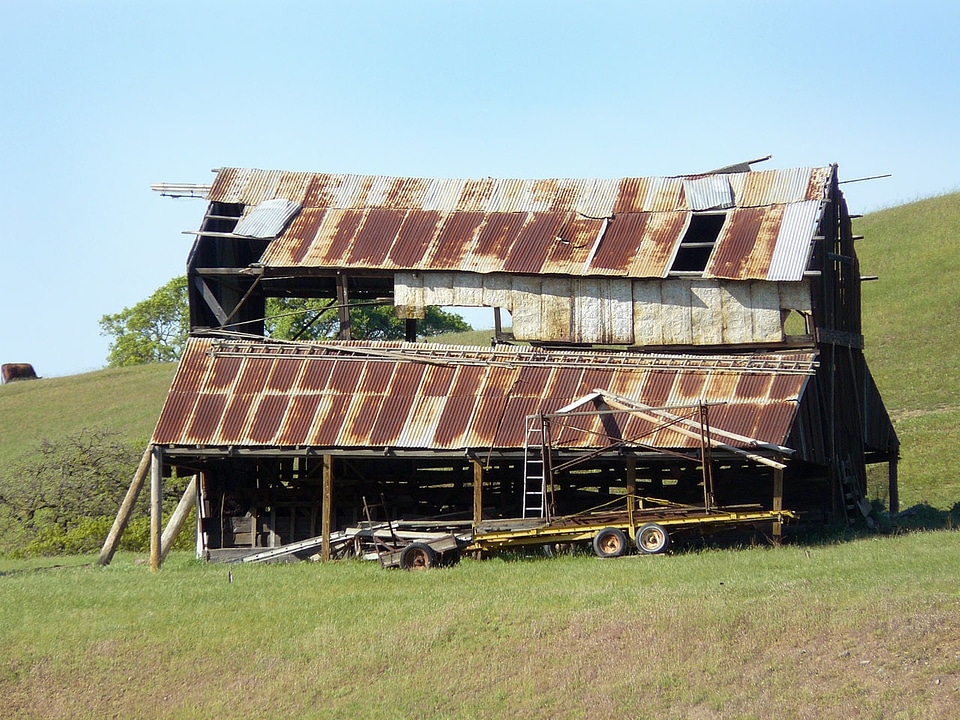 Ruin wooden weathered