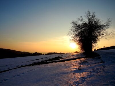 The vysočina region winter nature