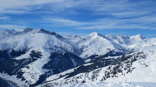 Tyrol backcountry skiiing wintry photo