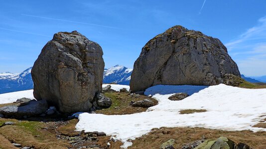 Alps snow spring photo