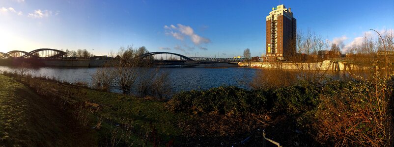 Spring elbe panorama