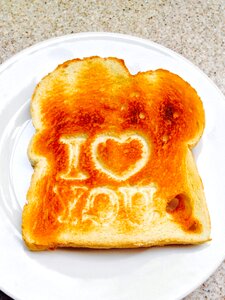 Breakfast toasted food