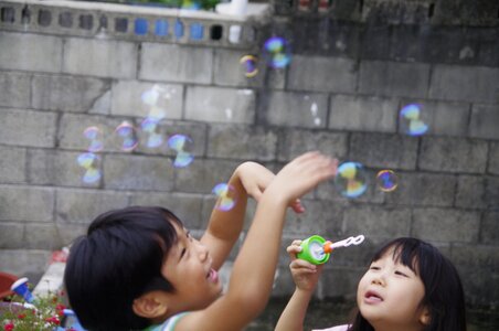 Children's play bubbles photo