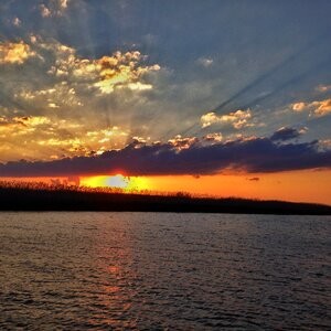 Volga sunset sun