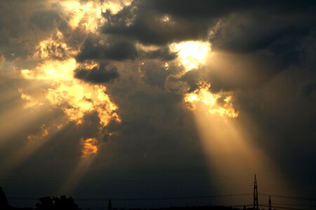 Sky storm dusk