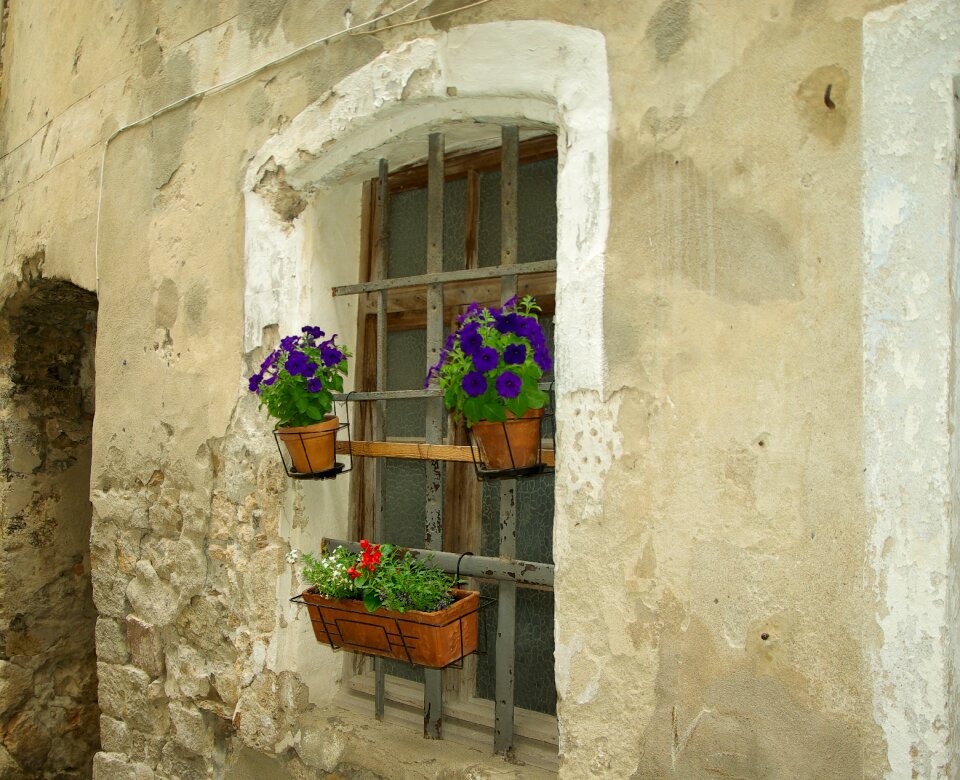 Window bars old house