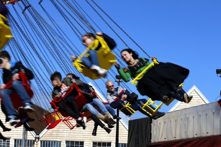 People carnival amusement