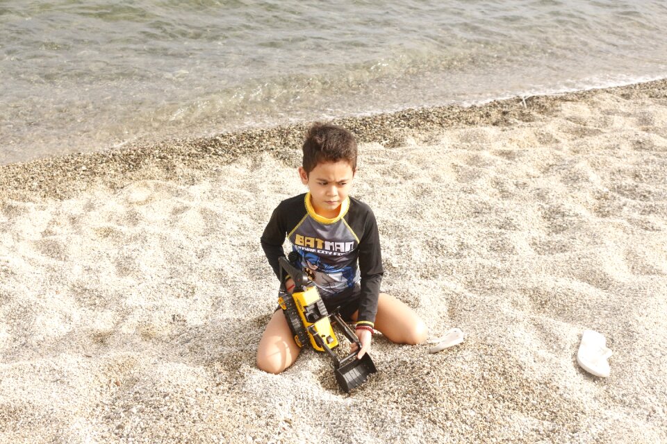 Child sea outdoor