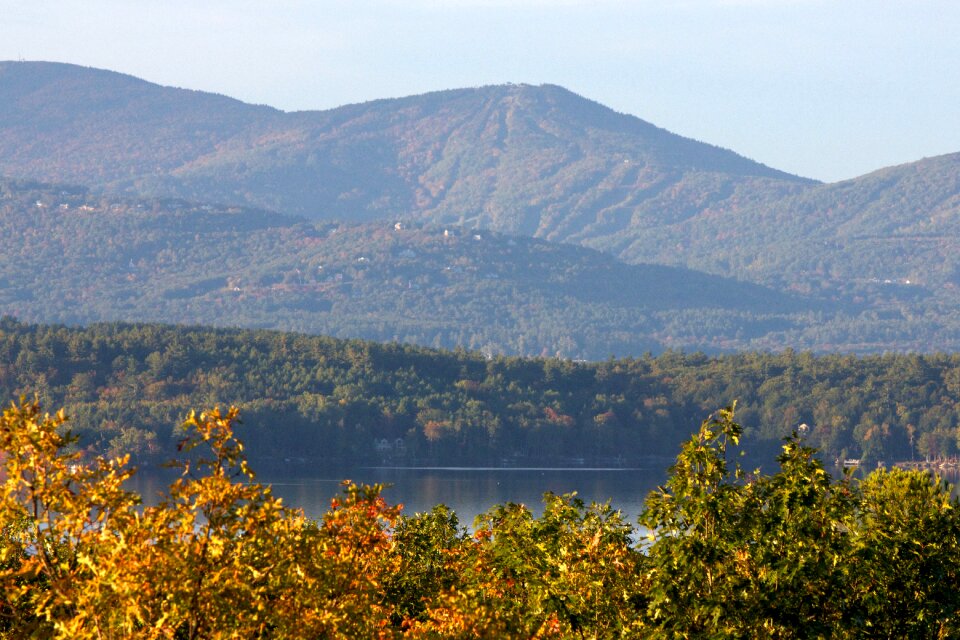 Mountains water landscape photo