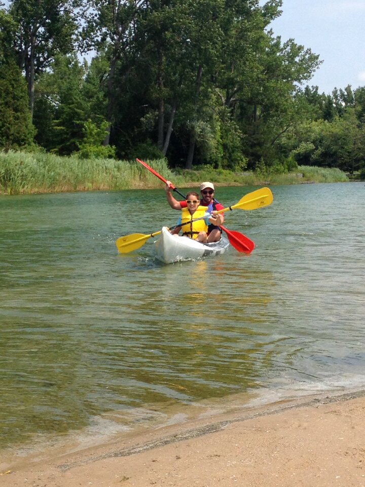 Lake paddle sport