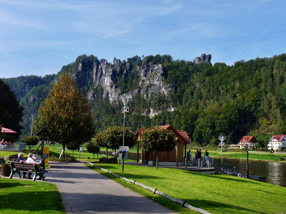 Elbe saxon switzerland bastion views