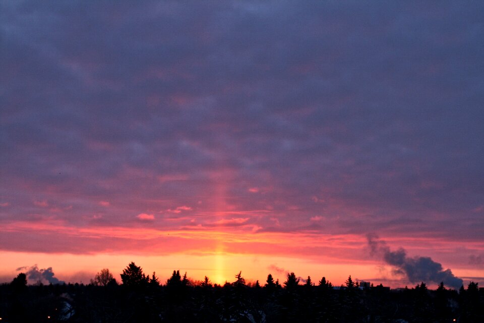 Canada light pillar