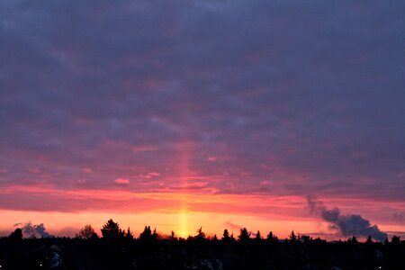 Canada light pillar