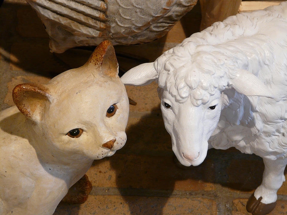 Stone figures animals creature
