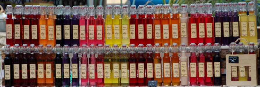 Colors liquors glass