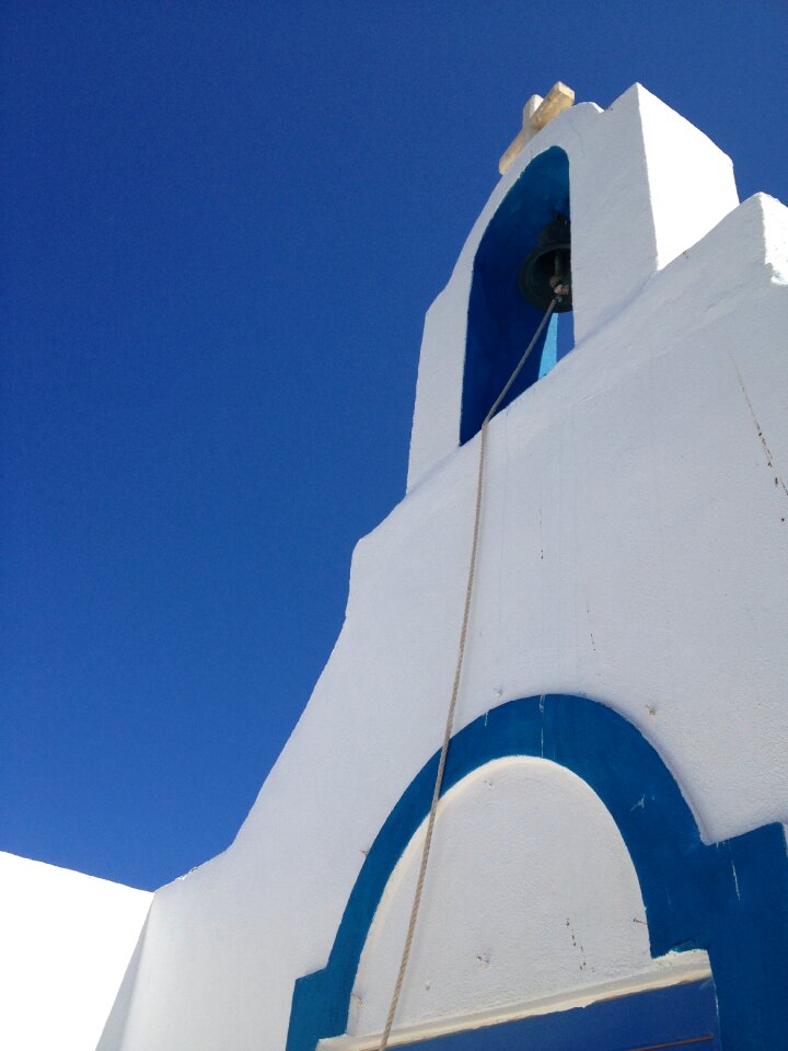 Greece church blue