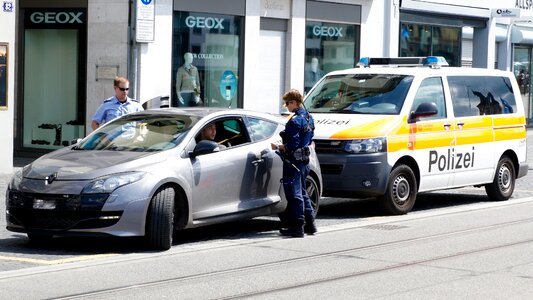 Police control buses