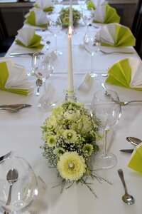 Table decoration floral arrangement flowers photo