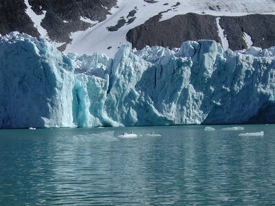 Spitsbergen glacier ice photo