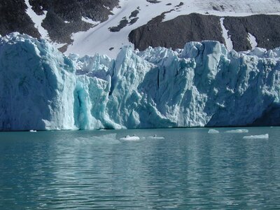 Spitsbergen glacier ice