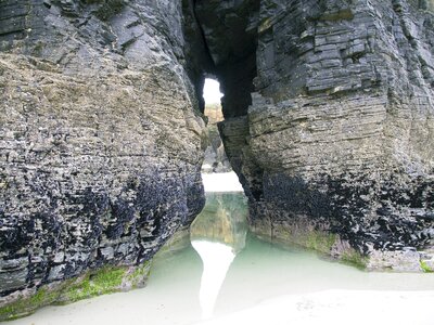 Rocks cathedrals beach ribadeo photo