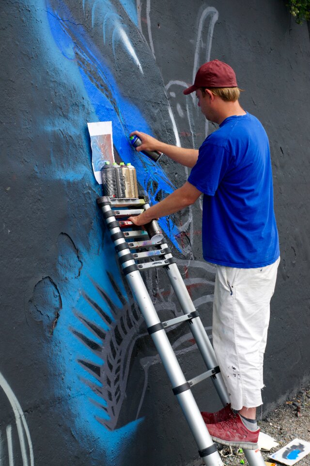 Graffiti art figure