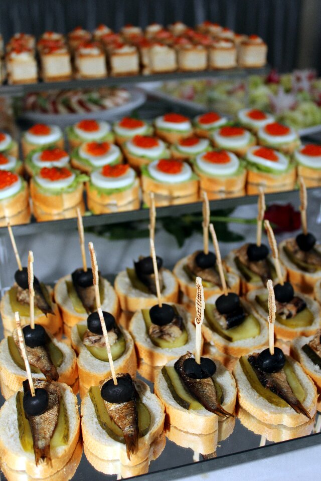 Fish buffet cold buffet