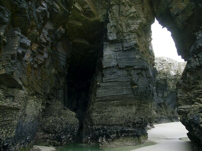 Rocks cathedrals beach ribadeo lugo photo