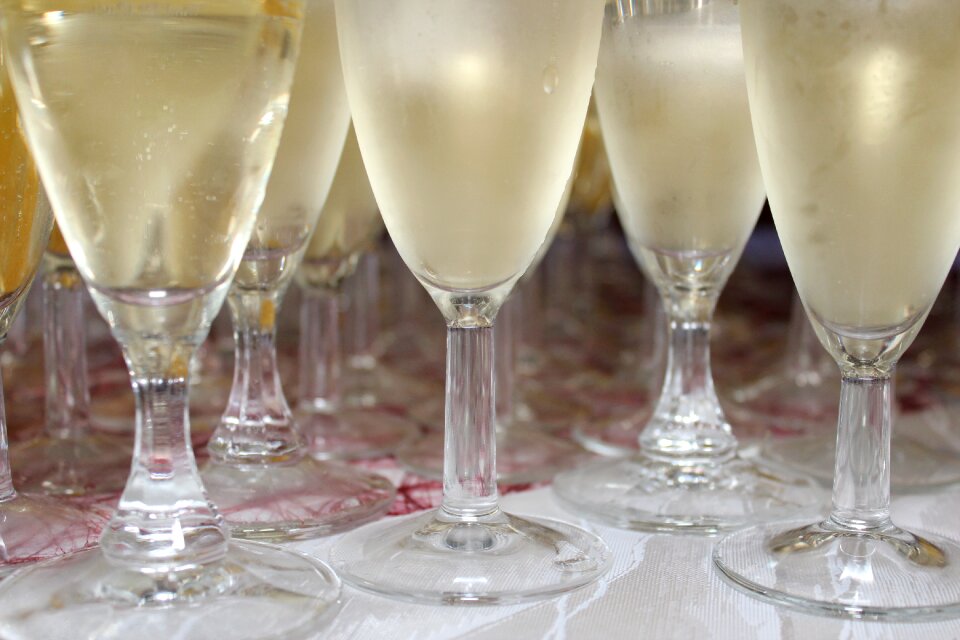 Champagne glasses glass