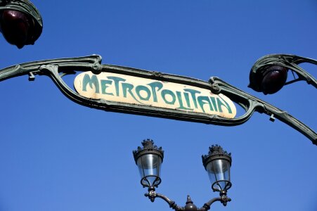Paris metro historical photo