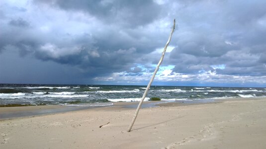 The coast wave wind photo