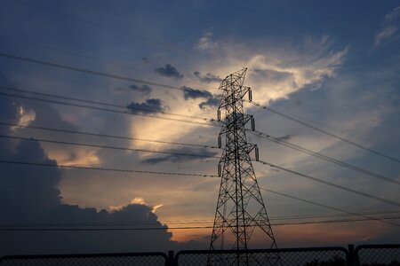Electricity post evening electricity
