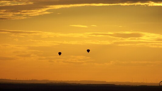 Romance balloon evening sky