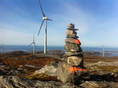 Stone tower cairn tradition photo