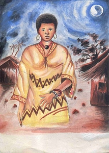 Painting africa people
